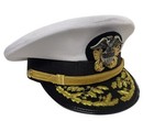 New Wwll Us Navy Officer Hat   Us Navy Admiral Cap Repro