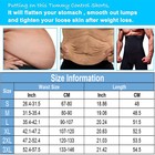 Mens Compression High Waist Boxer Shorts Tummy Slim Body Shaper Girdle Pants Us