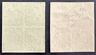 Us 1916 Scott 481-482 Lot Of 2 Imperf Blocks Of 4 Mnh Og Washington