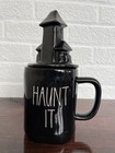 Rae Dunn Artisan Collection If You ve Got It Haunt It Mug W  Topper Halloween