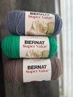Lot Of Yarn  9 Skeins Of Bernat Super Value 