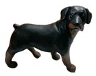 90s Art Sandicast Rottweiler Dog Figurine By Sandra Brue Hand-painted 8 5