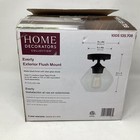Home Decorators Everly 1-light Bronze And Glass Vintage Outdoor Flushmount Light