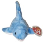 Ty Beanie Baby Finn Blue Shark Sea Center 9  New Mwmts Plush Stuffed Animal Toy