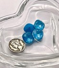 Teal Ignite Unf  12mm  Swarovski 4470 Cushion Cut Stones