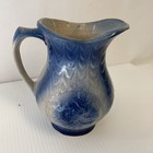 Salt Glaze Blue And White Pitcher  5 75  H F5-11