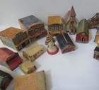 Lot  22  Vintage Lone Ranger Frontier Town Blds  Church  Stable  Barber   Extras
