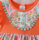 New Boutique Floral Ruffle Tunic   Shorts Girls Outfit Set