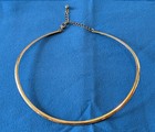 Mcm - Vintage Unique Ladies Goldtone Choker Necklace 18 In