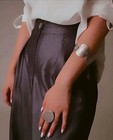 Handmade Silver Plated Nabataean Jewelry Set Petra Inspired Statement Heritage