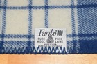 Vintage Faribo Colonial Williamsburg Blanket Blue Plaid Twin 69  X 95  Exc