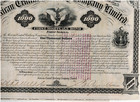 Mexican Central Railway Co ltd   1881   1000 Bond  Excellent  Uncancelled  Coupons  Vf