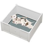 Water-resistant Dogs Whelping Box Floor Mat 39 4   Indoor Wooden Dog Pen