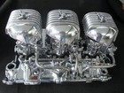 Tri Power Sb Chevy Rochester 2g Ss Polished Block Fuel Line 5 1 2  C   C