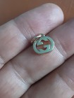 Gucci  Pendant   Logo Gg Smal 0 5 Inch Double Sided Gold
