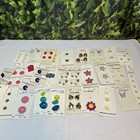 Vintage Jhb Novelty Buttons Lot Of 32 Nos Fish Sheep Flowers Bells Metal Plastic