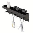Key Holder For Wall Decor Mail Shelf Organizer Hanger Wall Mounted With 6 Hooks