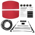 Sun Shield Tuff Top Tractor Canopy For 2  X 2  Or 2  X 3  Rops 48  X 52  Red New