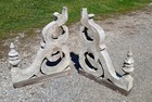 Large Pair Of Antique Victorian Architectural Salvage Wooden Corbels 1870s Lot 2