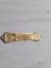 Vintage Brass Mezuzah Case Israel 1960 s Jewish Judaica Collectible Kosher Parch