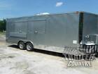 New 8 5 X 22 22  Enclosed Concession Food Vending Bbq Mobile Kitchen Trailer