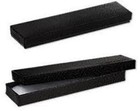 200 Black Swirl Cotton Filled Jewelry Bracelet Chain Gift Boxes 8  X 2  X 1 