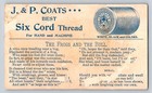 J P Coats Spool Cotton The Frogs And The Bull Fable Six Cord Thread P376
