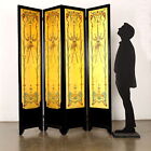 Antique Art Nouveau Screen Ebonized Wood Italy Xx Century