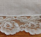 Vgt White Simple Wedding Cotton Lace Hankie Handkerchief
