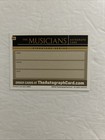 David Sanborn Signed Music Card Jazz Saxophonist