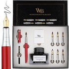 Luxury Calligraphy Pen Set With 6 Nibs  Red Ink  Perfect For Writing   Art