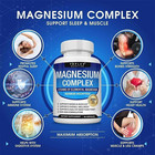 1-3pack Toplux Nutrition Magnesium Complex 1000mg Supports 8 Elemental Magnesium
