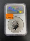 2019 Tuvalu Captain America Marvel Silver Ngc Ms-70 - Uncirculated - Slab - 1 Oz