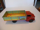 Vintage 1951 Marx Lumar Lazy Day Farms Stake Rack Truck  18  Long Tin Litho Used