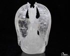 4 9  Angolan Quartz Rock Crystal Hand Carved Crystal Dragon Sculpture  Healing