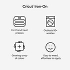 Cricut Glitter Iron-on  5 Ft   Silver 89717