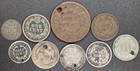 9 Coins From The 1800 s 3c Silver Seated 1 2 Dime Bust Dime Barber Dime Indian