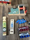 Brio   Thomas   Friends Wooden Railway Train Lot   Carrying Shelf  Whistles
