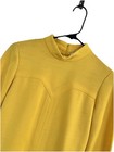 1970   s Vintage Butte Knit Yellow Mustard Dress Womens Size Small medium
