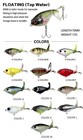 Whopper Popper 75mm 17g Topwater Rotating Wobbler Crankbait - Lot Of 13 Colors