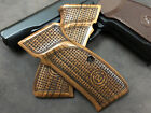 Cz 75  Cz 75 B  Cz 75 Sp-01 Wood Grips  Turkish Walnut Wood Basket Weave Pattern