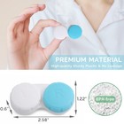 3 Pcs Blue Empty Contact Lens Case Box Holder Container Travel Storage Kit