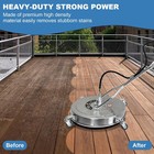 24  Pressure Washer Surface Cleaner 4900psi W  4 Wheels   2 Handles For Driveway