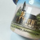 Dunnville - St Pauls Church - Canada Souvenir Antique China Cobalt Trinket Hat