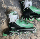 Inline Skate Green Rollerblades Women s Size 6-9 Roller Derby V-tech 500