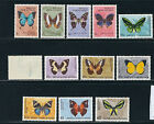 Papua And New Guinea 1966 Butterflies Long Set  scott 209-20  Vf Mnh  read Desc 