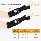 Youth Volleyball Arm Sleeves With Protective Pads   Thumbhole For Girls