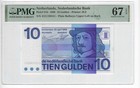 Netherlands 10 Gulden 1968 P-91b Pmg 67 Epq Frans Hals Banknote