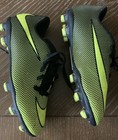 Nike Boys Youth Soccer Cleats Size 1y Black neon Green