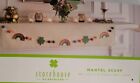 Storehouse St  Patrick   s Day Mantel Scarf Rainbow Shamrock Embellished 84 